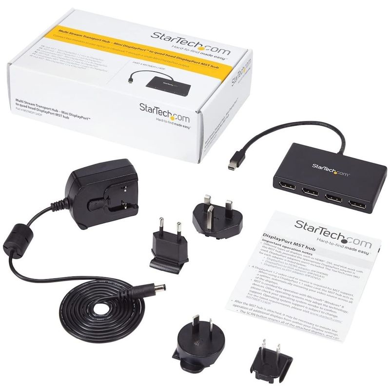 130756-4-Hub_Mini_DisplayPort_p_DisplayPort_MST_4x_1080p_StarTech_MSTMDP124DP_130756