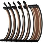 130040-1-Cabo_de_Alimentacao_AsiaHorse_16AWG_1x24_pinos_2x8_portas_3x8_portas_PCI_E_30cm_Brown_Black_BROWN_BLACK_6KIT_130040