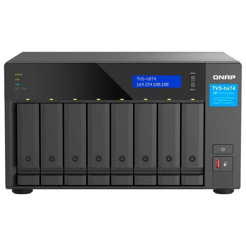130634-1-NAS-QNAP-8-baias-TVS-h874-i5-32G-US-Intel-Core-i5-32GB-DDR4-2x-Gigabit-2x-LAN-10x2-10-Gigabit-SFP-s-HD-130634