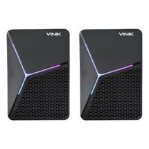 Caixa de Som - 2.0 - 6W - Vinik  Star Rainbow - Preto