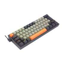 Teclado Mecânico USB Redragon Fizz - K617RGB-OG-GY-BK (Switch Marrom, PT)  LARANJA CINZA E PRETO