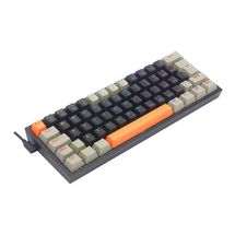 Teclado Mecânico USB Redragon Fizz - K617RGB-OG-BK-GY (Switch Marrom, PT)  LARANJA, PRETO E CINZA
