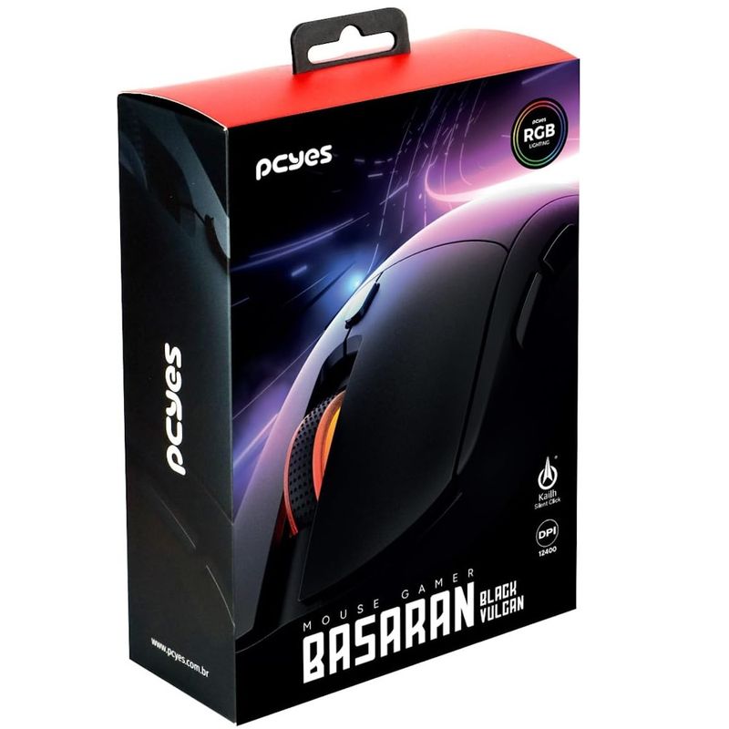 131466-9-Mouse_Gamer_PCYES_Basaran_Black_Vulcan_12400DPI_RGB_6_Botoes_PMGBRBV_131466