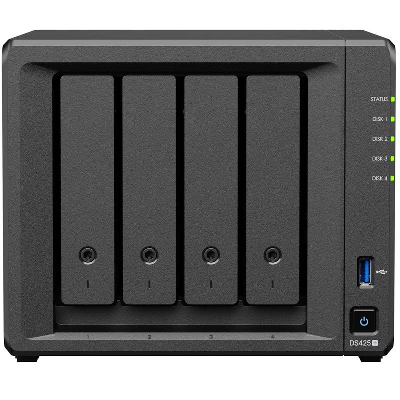 131518-2-NAS_Synology_Diskstation_4_baias_DS425_Intel_Celeron_J4125_2GB_DDR4_1x_25GbE_LAN_1x_1GbE_LAN_sem_discos_131518