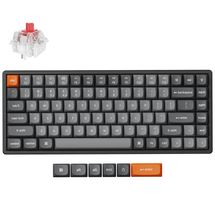 Teclado Mecânico Keychron K2 Max - Wireless, Switch Super Red, Frame de Alumínio, RGB, Layout americano, Preto - K2M-J1