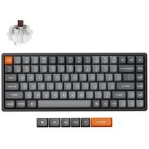 Teclado Mecânico Keychron K2 Max - Wireless, Switch Super Brown, Frame de Alumínio, RGB, Layout americano, Preto - K2M-J3