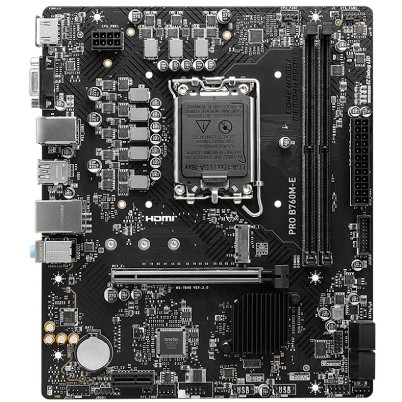 131734-3-Placa_mae_Intel_LGA1700_DDR5_MSI_PRO_B760ME_MATX_131734