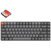 Teclado Mecânico Keychron K3 Max - Wireless, Switch Gateron Red, Iluminação Branca, Low Profile, Layout americano, Preto - K3M-A1