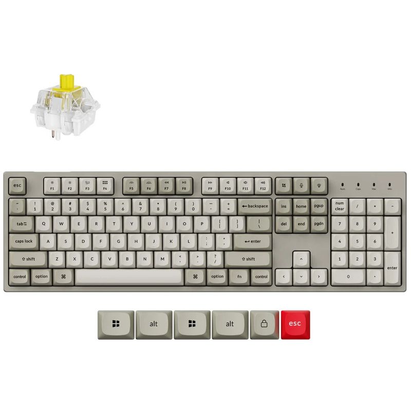 131663-1-Teclado_Mecanico_Keychron_C2_Pro_Com_fio_Switch_Super_Banana_Layout_americano_Branco_C2PX_M4_131663