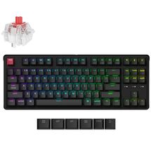 Teclado Mecânico Keychron C3 Pro  - Com fio, Switch Super Red, Layout americano, Preto - C3PX-H1