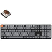 Teclado Mecânico Keychron K5 Max - Wireless, Switch Brown, RGB, Low Profile, Layout americano, Preto - K5M-H3
