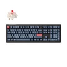 Teclado Mecânico Keychron V6 Max - Wireless, Switch Jupiter Red, Layout americano, Carbon Black - V6M-D1