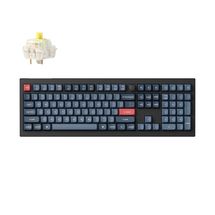 Teclado Mecânico Keychron V6 Max - Wireless, Switch Jupiter Banana, Layout americano, Carbon Black - V6M-D4