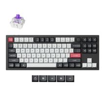 Teclado Mecânico Keychron Q3 HE - Wireless, Switch Magnético Nebula, RGB, Layout americano, Carbon Black - Q3H-M1