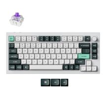 Teclado Mecânico Keychron Q1 HE - Wireless, Switch Magnético Nébula, RGB, Layout americano, Branco- Q1H-P1