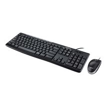 Teclado e Mouse - USB - Logitech Desktop Combo MK200 - Preto - 920-002718