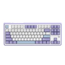 Teclado Mecânico Ajazz AK870 - (USB-C, Bluetooth 5.0 e 2.4Ghz) - S/ tela (Switch Gift) -  Purple, White, Blue