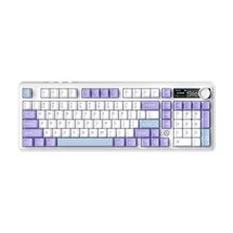Teclado Mecânico Ajazz AK980 - USB-C - (Switch Merrard) - White, Purple