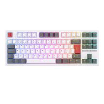 Teclado Mecânico c/fio RK Royal Kludge RK R87 (Switch Creamy, USB-C, ABNT2) - Branco e Cinza - RKR87-WH-RD-ABNT2 -W