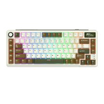 Teclado Mecânico Wireless RK Royal Kludge RK L75 (Switch Bege, RGB) - Palm Green - RKL75-PG-BG-US-WL