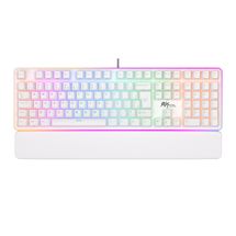 Teclado Mecânico c/fio RK Royal Kludge RK R918 (Switch Red, USB-C, RGB) - Branco - RK918-BL-RD-ABNT2 -W