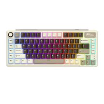 Teclado Mecânico c/fio RK Royal Kludge RK L75 (Switch Creamy,  RGB) - Mokko Grey