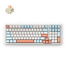 Teclado Mecânico s/fio MCHOSE K99 V2 (Switch Icy Creamsicle, 2.4GHz, Tipo-C, Bluetooth) - Horizon Orange - MC-K99V2-3