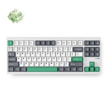 Teclado Mecânico s/fio MCHOSE GX87 Lite (Switch Matcha Latte, 2.4GHz, Tipo-C, Bluetooth) - White Nano Spraying - GX87-A8