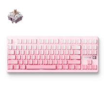 Teclado Mecânico s/fio MCHOSE G87 (Switch Speed Gold V2, 2.4GHz, Tipo-C, Bluetooth) - Peach Gradient - MC-G87-23