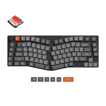 Teclado Mecânico Keychron K15 Max (Alice Layout) - Wireless, Switch Gateron Red, RGB, Layout americano, Preto - K15M-H1