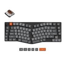 Teclado Mecânico Keychron K15 Max (Alice Layout) - Wireless, Switch Gateron Brown, RGB, Layout americano, Preto - K15M-H3